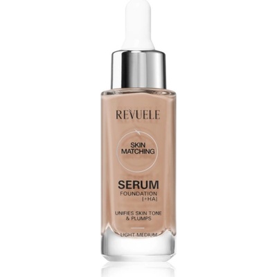 Revuele Serum Foundation [+HA] hydratační make-up pro sjednocení barevného tónu pleti Light-Medium 30 ml
