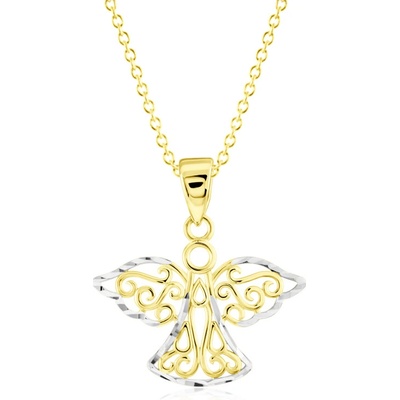 Gemmax Zlatý řetízek s andílkem GLSCN-41951-36261