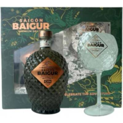 Saigon Baigur Dry Gin 43% 0,7 l (dárkové balení 2 sklenice)