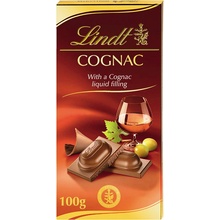 Lindt mliečna čokoláda s náplňou s koňakom 100 g