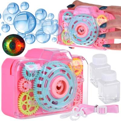 Majlo Toys Bublifuk na baterie fotoaparát Bubble Camera růžový