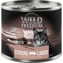 Wild Freedom Adult bezobilné Strong Lands bravčové & kuracie 6 x 200 g