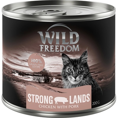 Wild Freedom Adult bezobilné Strong Lands bravčové & kuracie 6 x 200 g