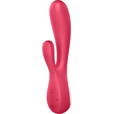 Satisfyer Mono Flex - интелигентен водоустойчив вибратор (червен)