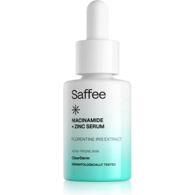 Saffee ClearDerm Niacinamide + Zinc Serum матиращ серум за стягане на разширени пори с ниацинамид и цинк 30ml