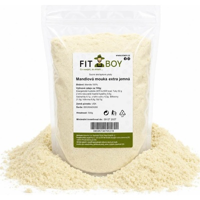 Fitboy Mandlová mouka Extra jemná 0,5 kg
