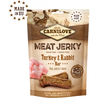 Carnilove Dog Meat Jerky Rabbit and Turkey Bar 100 g