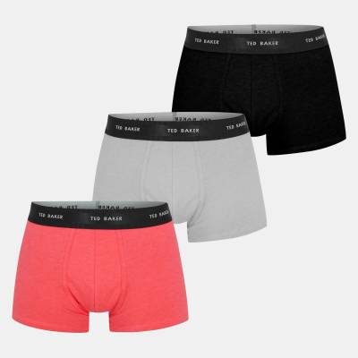 Ted Baker Мъжки боксерки Ted Baker TB 3-Pack Logo Boxer Briefs Mens - Black/Grey