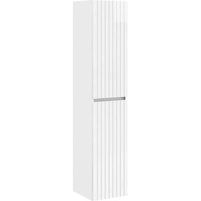 vidaXL Стенно Баня Кабинет Бял гланц 33 x 34, 5 x 160 см (890646)
