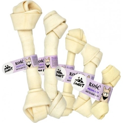 VetExpert Mr. Bandit Knotted Bone - лакомство за куче, вързан кожен кокал, 10 см - 1 бр - Полша