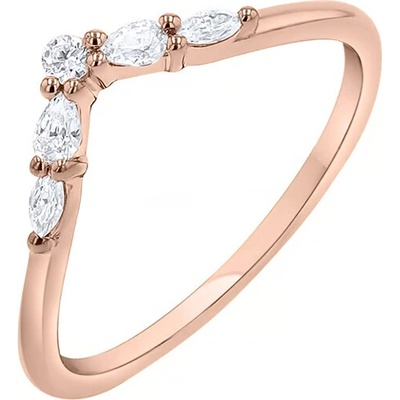 Eppi rozvodový prsteň s round pear a marquise lab grown diamantmi Iman R50049