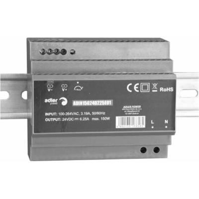 ADLER ADIN Průmyslový zdroj na DIN 12 / 24 V - 24V, 150W