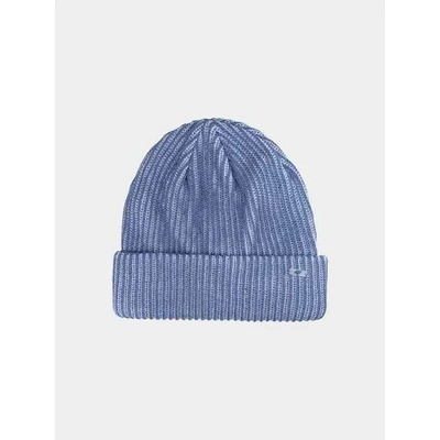 4F čepice s širokým ohrnutím typu beanie 4FJWAW25ACAPU656 námořnická