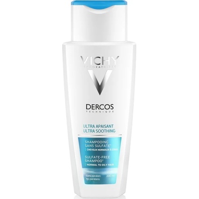 Vichy Успокояващ шампоан за нормална към мазна коса , , Vichy Dercos Ultra-Soothing Sulfate-Free shampoo Normal to Oily Hair 200m