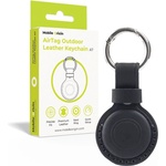 Mobile Origin Кожен ключодържател за Apple AirTag - Mobile Origin A7 Outdoor Leather Keychain (черен) (MO-AOLK-BLK)