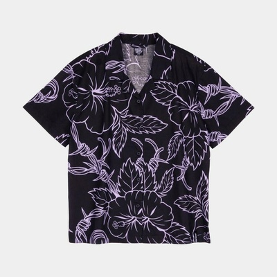Santa cruz košela Mono Cabana Shirt Black/Lavender