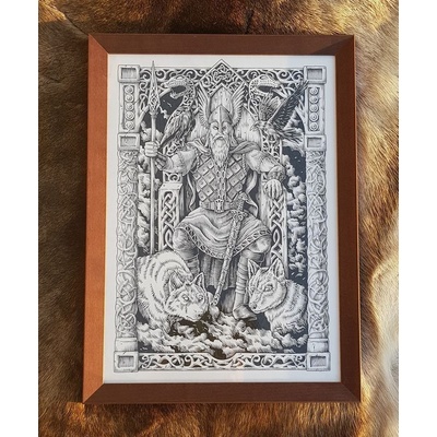 Drakkaria BŮH ODIN, obraz v rámu P31671
