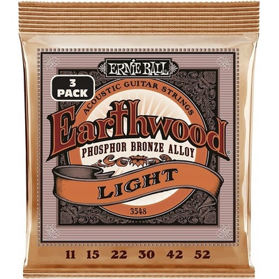 ERNIE BALL EB 3548 Sada strun pro akustickou kytaru 3 balení