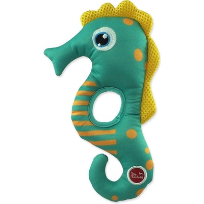 Dog Fantasy Water Float morský koník pískací a plávajúci zelená 22,5 cm