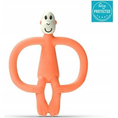 Matchstick Monkey smyslové kousátko silikonové oranžové