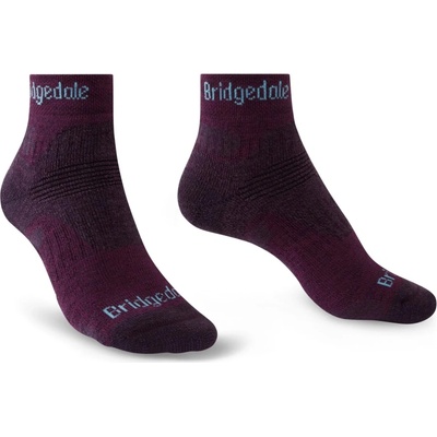Bridgedale Hike Midweight Merino Performance Ankle dámske ponožky tmavofialová