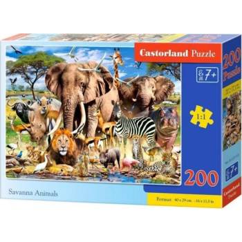 Castorland Savanna Animals Пъзел 200 броя Животни (454550) (454550)