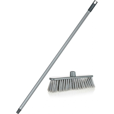 Brilanz Smeták ECONOMY 30cm plastový s holí 120cm stříbrný