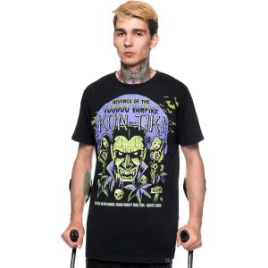 KILLSTAR Унисекс тениска KILLSTAR - Kon-Tiki - ЧЕРЕН - KSRA003728