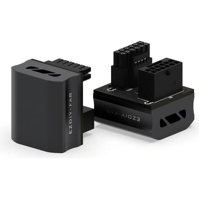 EZDIY EZDIY-FAB 12VHPWR 600W Power Adapter 180° Black RVS (EZDPI189-29)