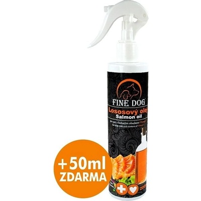 Fine Dog Lososový olej s rozprašovačem 500 ml