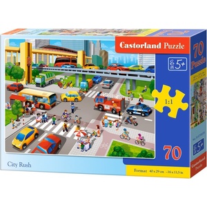 Castorland Пъзел Castorland от 70 части - Забързаността на града (B-070039) - ozone