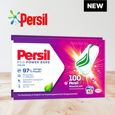 Persil Eco Power Bars Color Таблетки за пране 45бр (2667)