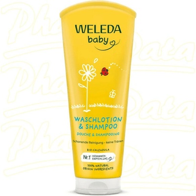 WELEDA baby Měsíčkový mycí krém a šampon 200 ml