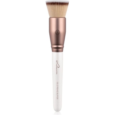 Luvia Cosmetics Prime Vegan Prime Buffer kuželový štětec na make-up Pearl White / Metallic Coffee Brown 1 ks