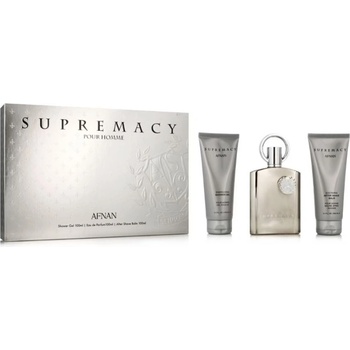 Image 1 of Afnan Supremacy Silver Подаръчен комплект за мъже Размер EDP 100ml + 100 ml афтършейв балсам + 100 ml душ гел
