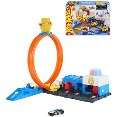 Mattel Hot Wheels City Super policajná stanica