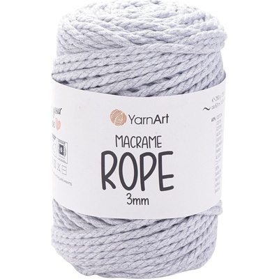 YARNART Macrame Rope 3 mm 63 m 756 Light Grey юта (Macrame Rope 3 mm 756)