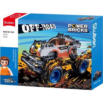 Sluban B1162 Natahovací Stříbrný ohnivák Off-road Monster