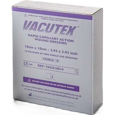 Vacutex rapid kapilární krytí 10 x 10 cm 10 ks