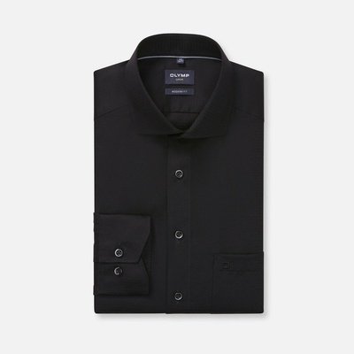 Olymp Luxor Non-iron Modern fit business košeľa čierna