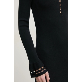 TWINSET Рокля Twinset в черно среднодълга със стандартна кройка 251TP3050 (251TP3050)