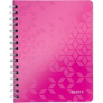 Leitz Спирална тетрадка с линийка LEITZ Wow A/5 80 листа розов 46390023 (46390023)