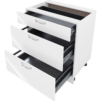 ИРИМ Долен кухненски шкаф Сити БФ-Бяло гланц-05-55 80 см