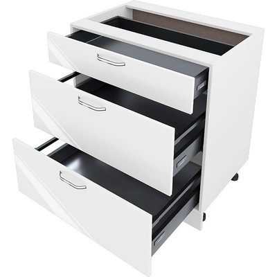 ИРИМ Долен кухненски шкаф Сити БФ-Бяло гланц-05-55 80 см