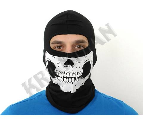 Kukla elastická SKULL Typ A čierna