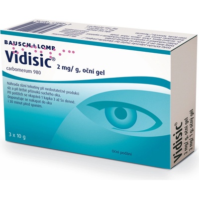 VIDISIC OPH 2MG/G OPH GEL 3X10G