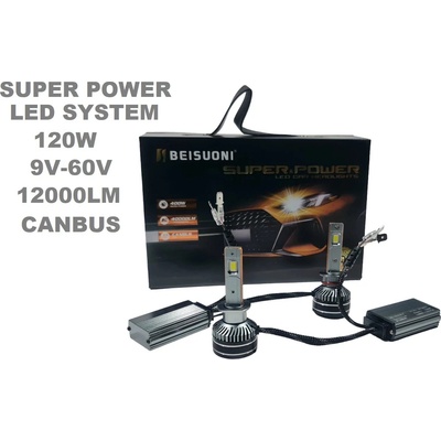 Лед крушки Н1 N9 за фарове 120W (Аl 3655-1)