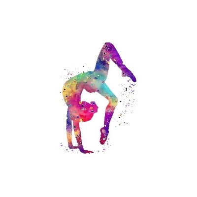 Nažehlovací obrázek - gymnastka (14,4 x 23,0 cm) – Zboží Dáma