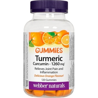 Webber Naturals Куркума Турмерик Куркумин Гъми 120 желирани таблетки | Webber Naturals (3084 WN)