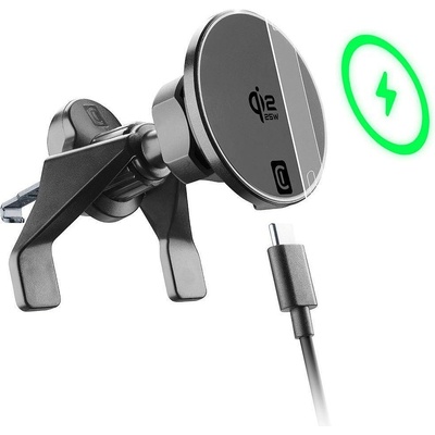 Cellularline Стойка с безжично зареждане Cellularline - Qi2, 25W, MagSafe, черна (15012)